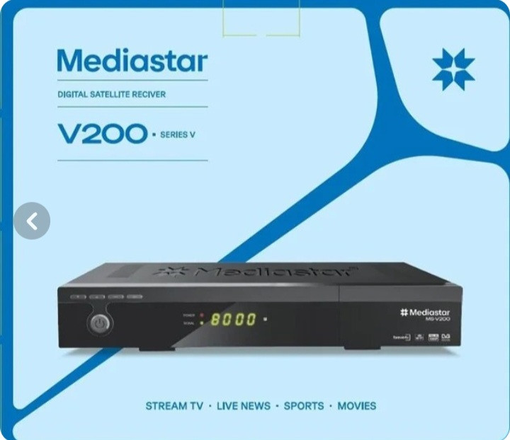 گیرنده دیجیتال مدیا استار مدل V200 با ریموت کنترل
