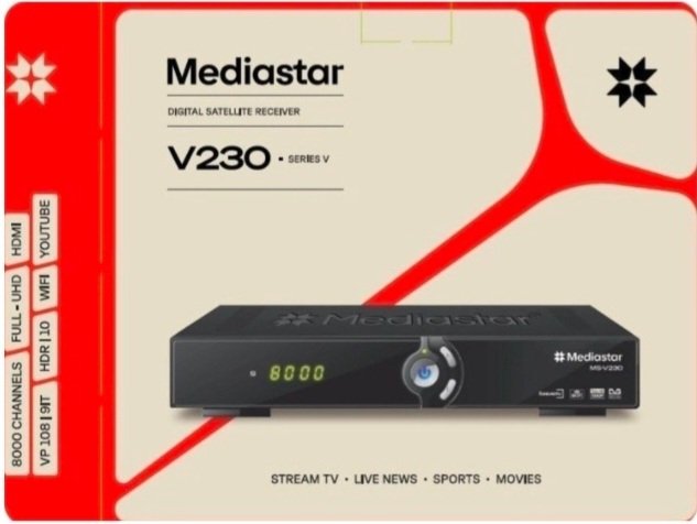 گیرنده دیجیتال مدیا استار مدل MS-V230 با ریموت کنترل